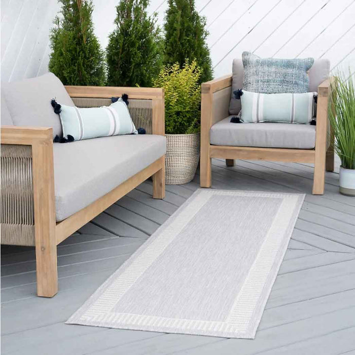 Tyse Area Rugs Eco 2'3"x7'3" Gray ECO1104