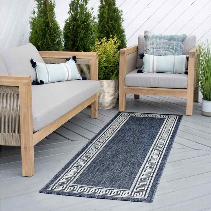 Tyse Area Rugs Eco 2'8"x9'10" Navy ECO1005