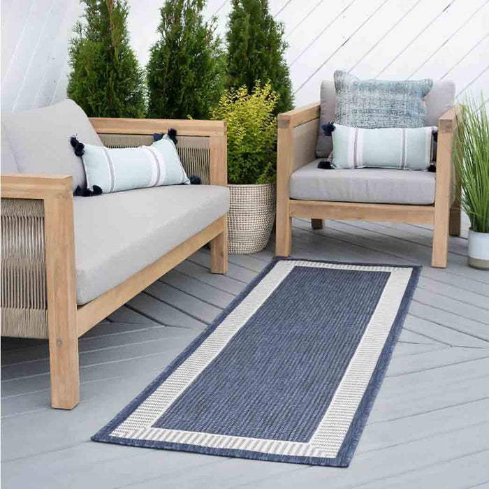 Tyse Area Rugs Eco 2'8"x9'10" Navy ECO1105