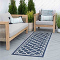 Tyse Area Rugs Eco 2'3"x7'3" Navy ECO1305