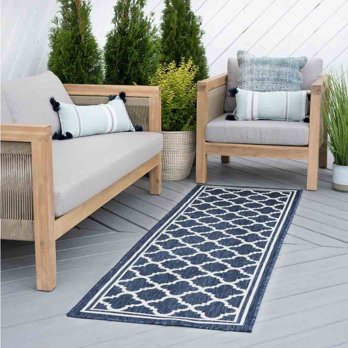 Tyse Area Rugs Eco 2'8"x9'10" Navy ECO1305
