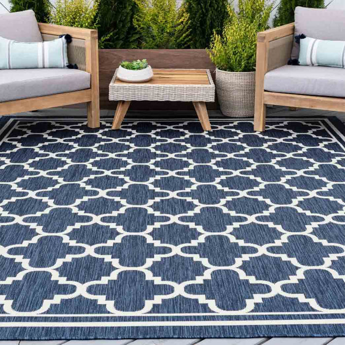 Tyse Area Rugs Eco 7'10"x10'2" Navy ECO1305