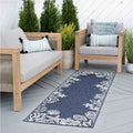Tyse Area Rugs Eco 2'3"x7'3" Navy ECO1505