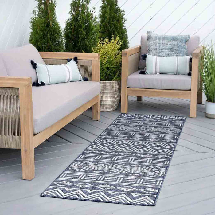 Tyse Area Rugs Eco 2'8"x9'11" Navy ECO2007