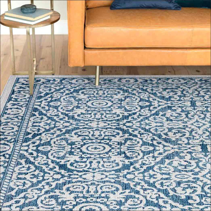 Tyse Area Rugs Garden 5'3"x7'7" Blue GRD6406