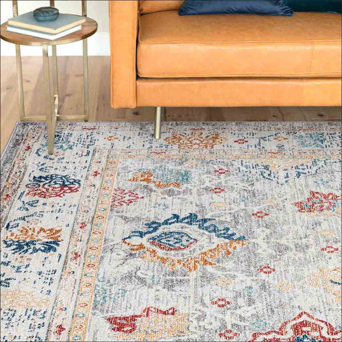 Tyse Area Rugs Garden 5'3"x7'7" Cream GRD6017