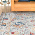 Tyse Area Rugs Garden 5'3"x7'7" Cream GRD6017