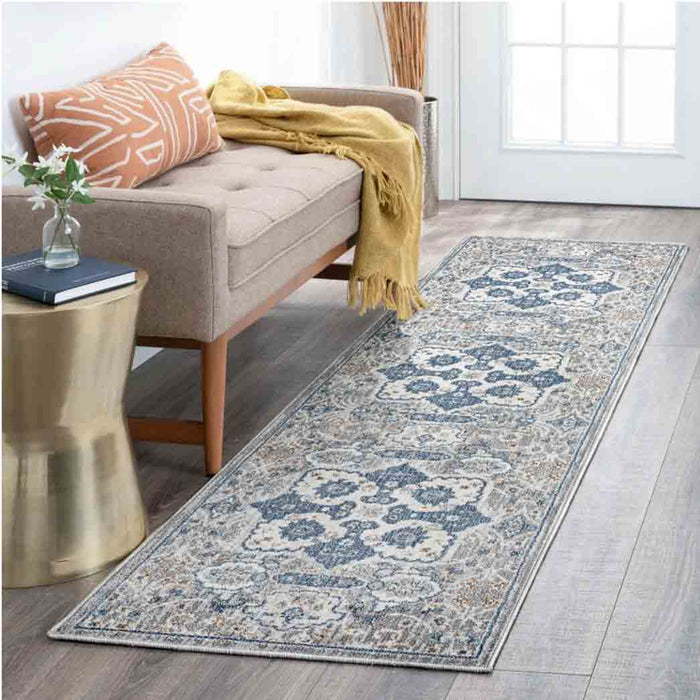 Tyse Area Rugs Garden 2'3"x7'7" Gray GRD6209