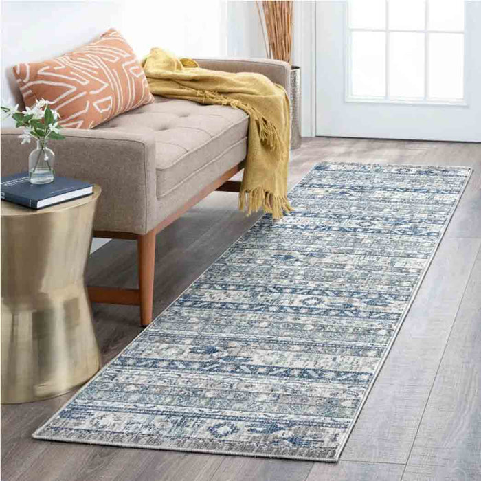Tyse Area Rugs Garden 2'3"x7'7" Gray GRD6309
