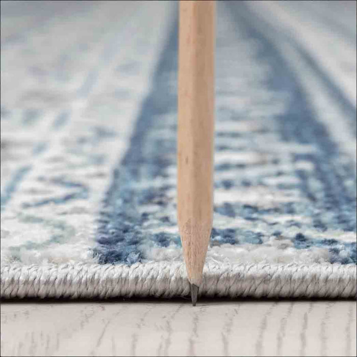 Tyse Area Rugs Garden Gray GRD6309 thick pic