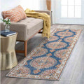 Tyse Area Rugs Garden 2'3"x7'7" Navy GRD6107