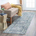Tyse Area Rugs Garden 2'3"x7'7" Navy GRD6507