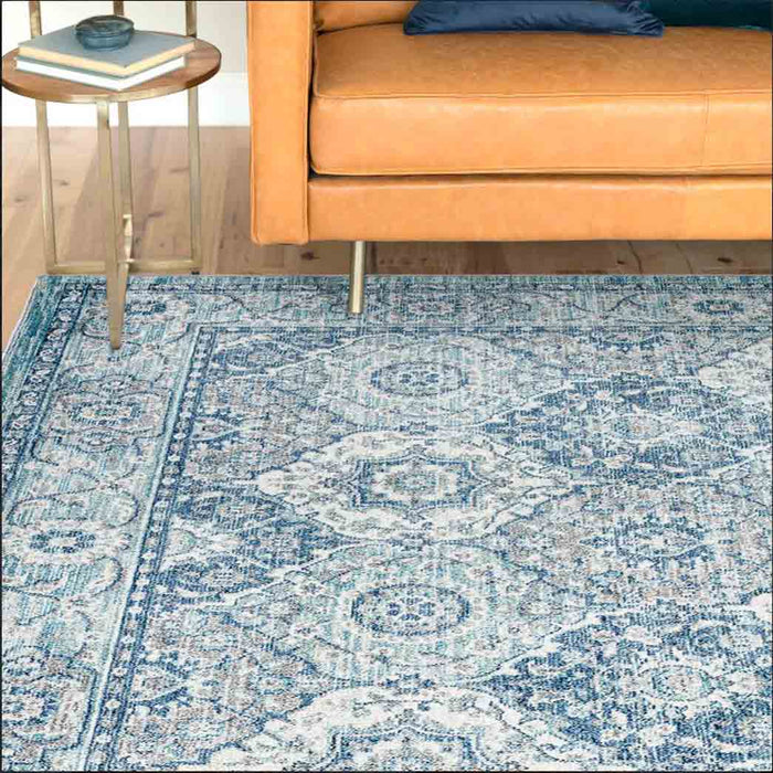 Tyse Area Rugs Garden 7'11"x10'3" Navy GRD6507