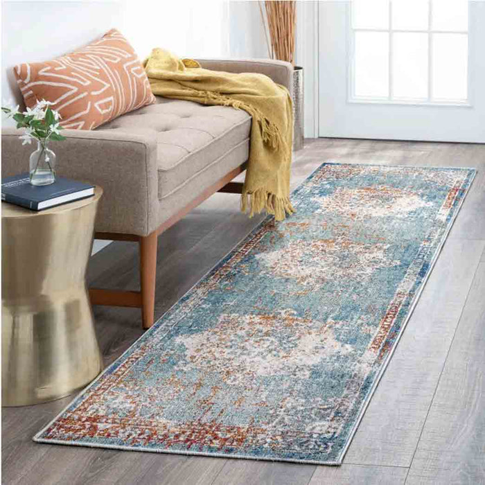 Tyse Area Rugs Garden 2'3"x7'7" Navy GRD6607