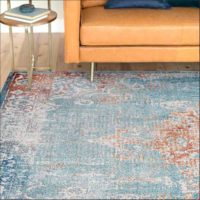 Tyse Area Rugs Garden 5'3"x7'7" Navy GRD6607