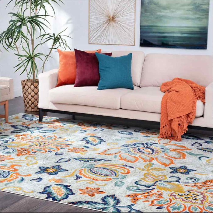 Tyse Area Rugs Generation Ivory GEN1401 5'3"x7'3"