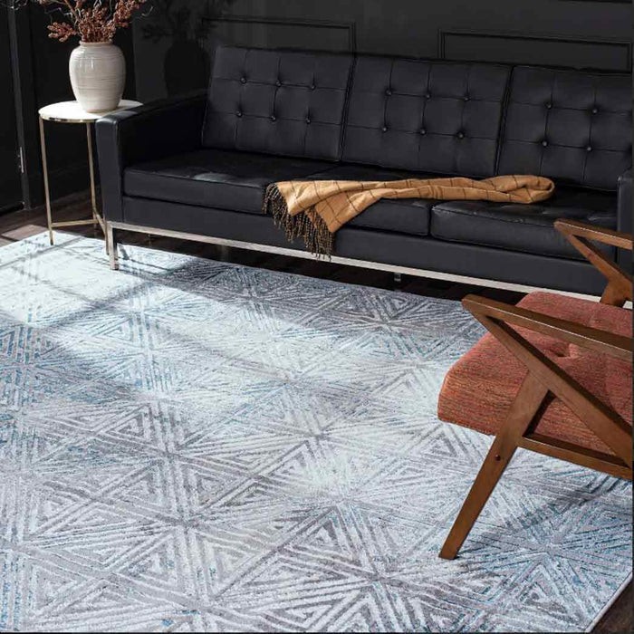 Tyse Area Rugs Grace Blue GRC1006 5'3"x7'3"