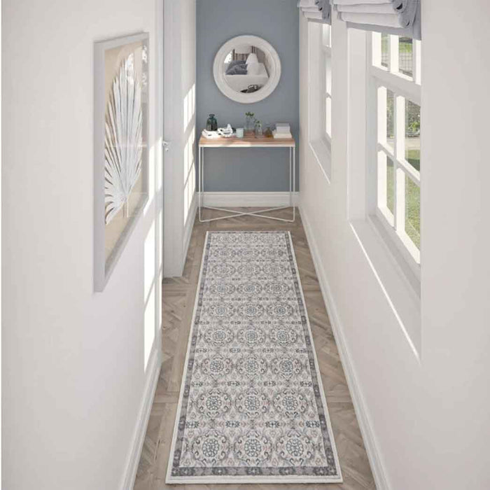 Tyse Area Rugs Hampton 2'3"x7'3" Cream HMP3817