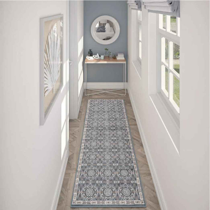 Tyse Area Rugs Hampton 2'3"x7'3" Gray HMP3809