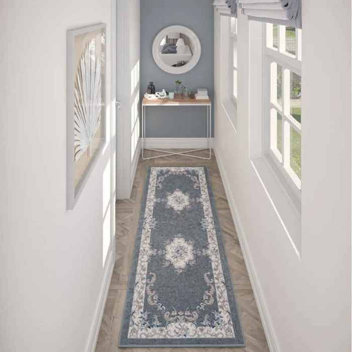 Tyse Area Rugs Hampton 2'3"x7'3" Gray HMP3909