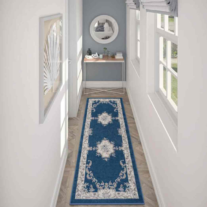 Tyse Area Rugs Hampton 2'3"x7'3" Navy HMP3907