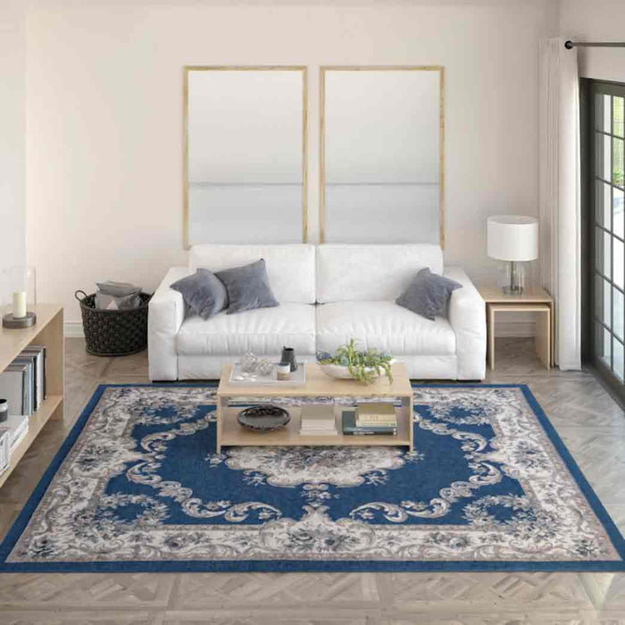 Tyse Area Rugs Hampton 3'11"x5'3" Navy HMP3907