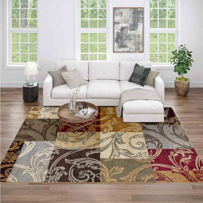 Tyse Area Rugs Impressions 3'11"x5'3" Multi-Color IMP7710