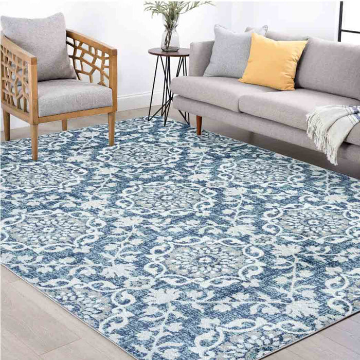 Tyse Area Rugs Jaize 5'3"x7'3" Blue JZE1306