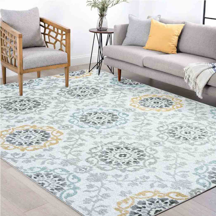 Tyse Area Rugs Jaize 5'3"x7'3" Cream JZE1317