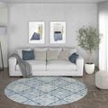 Tyse Area Rugs Madison 5'3" Round Dark Gray MDN4841