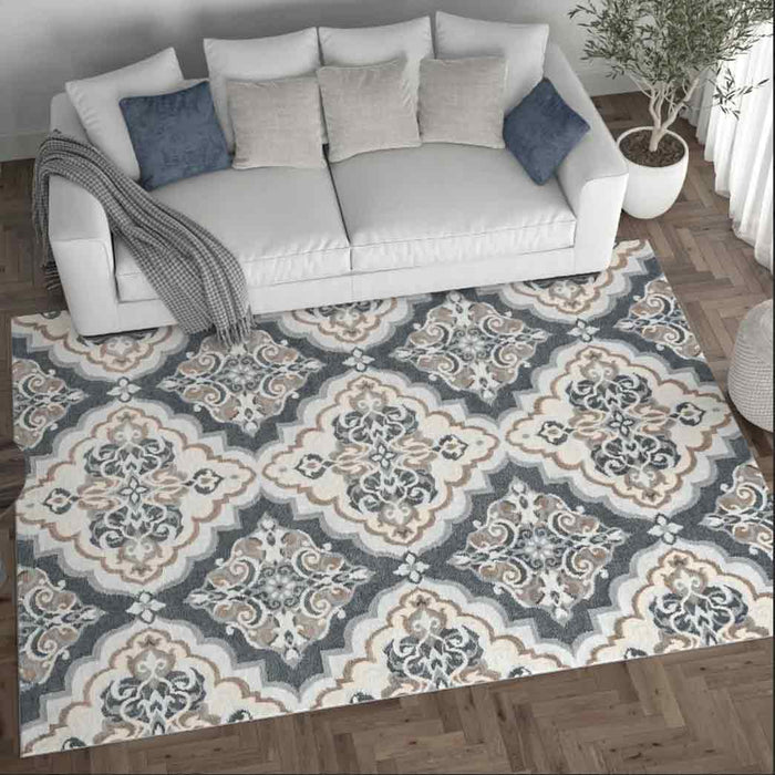 Tyse Area Rugs Madison 7'10"x10'3" Gray MDN4109