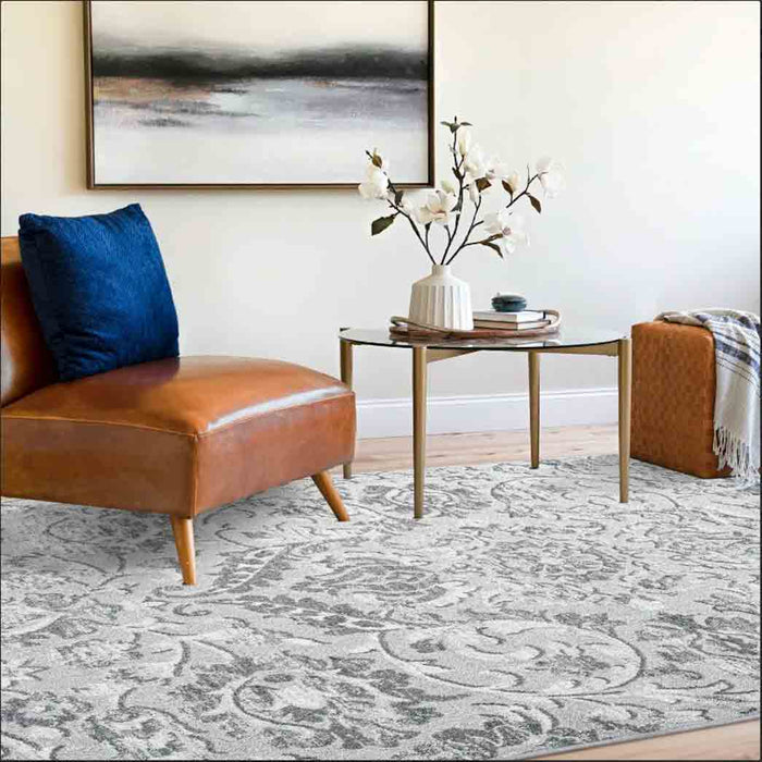 Tyse Area Rugs Maya 5'3"x7'3" Gray MAY1409
