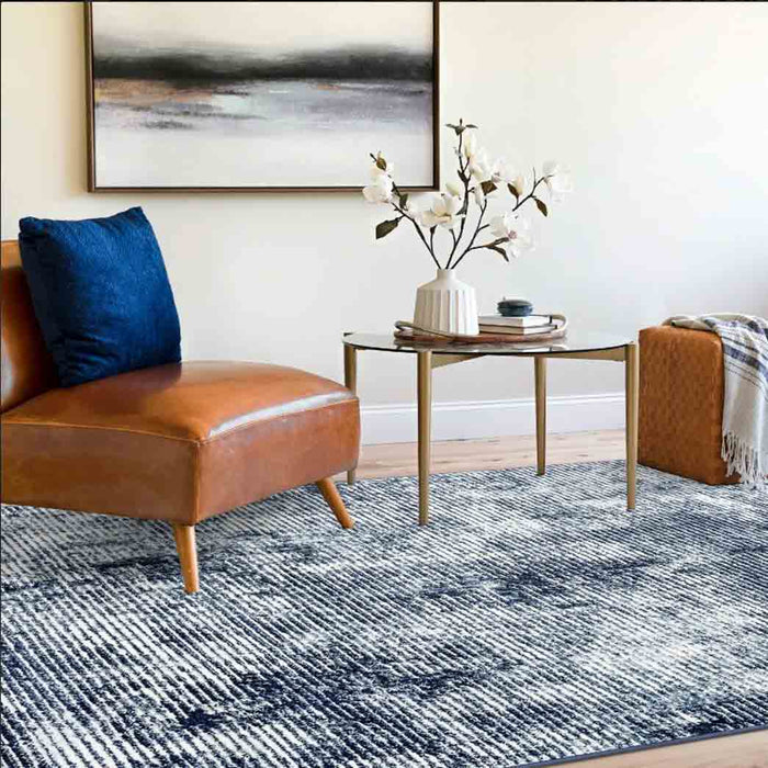 Tyse Area Rugs Maya 5'3"x7'3" Navy MAY1007