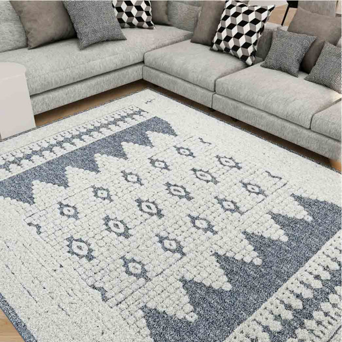 Tyse Area Rugs Monaco 5'3"x7'3" Blue MNC1006
