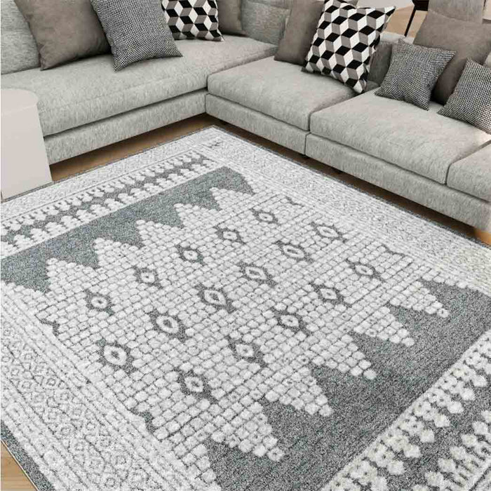 Tyse Area Rugs Monaco 5'3"x7'3" Gray MNC1009
