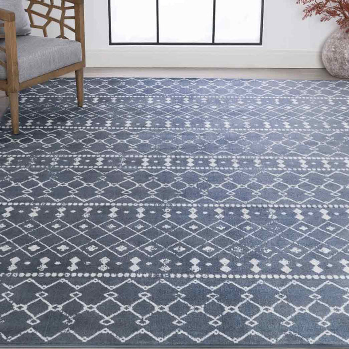 Tyse Area Rugs Nexus 8'9"x12'2" Blue NEX1001