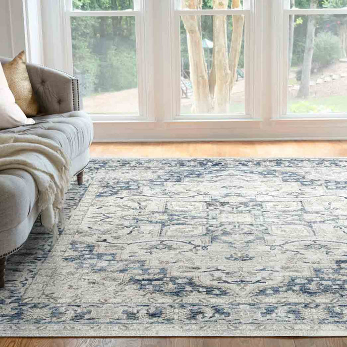 Tyse Area Rugs Palazzo 5'3"x7'3" Cream PLZ2217