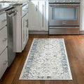 Tyse Area Rugs Palazzo 2'3"x7'3" Cream PLZ2417