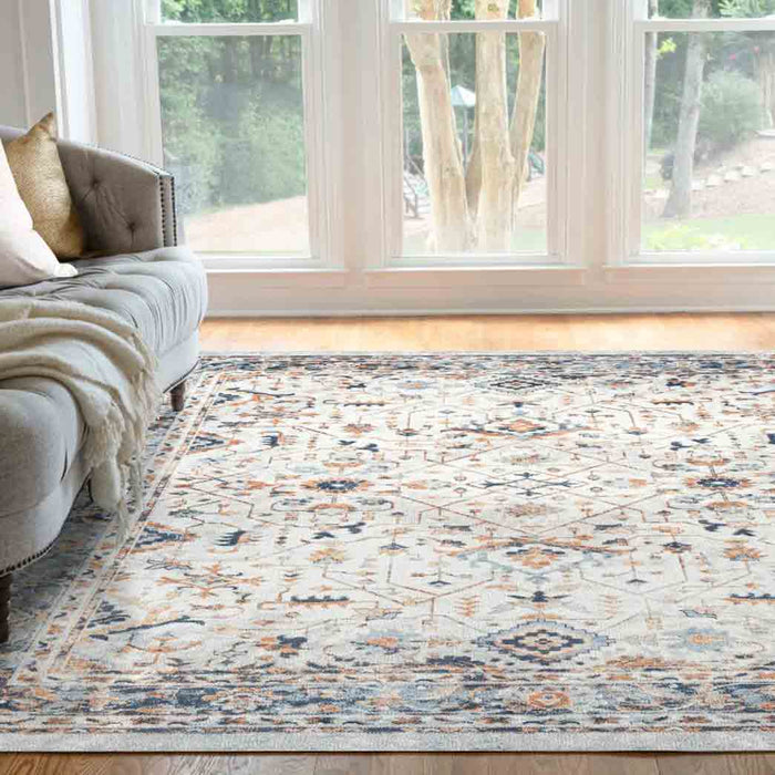 Tyse Area Rugs Palazzo 5'3"x7'3" Cream PLZ2517