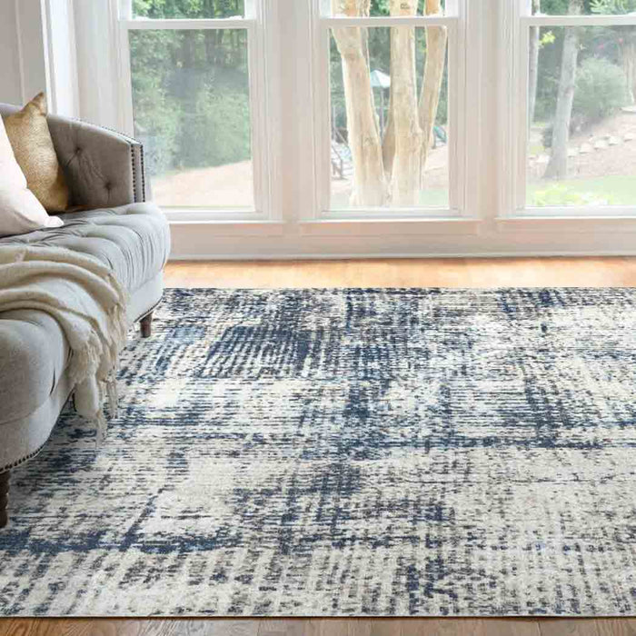Tyse Area Rugs Palazzo 5'3"x7'3" Navy PLZ2717