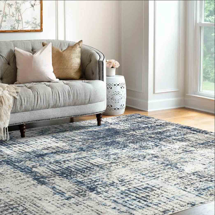 Tyse Area Rugs Palazzo 7'11"x10'3" Navy PLZ2717