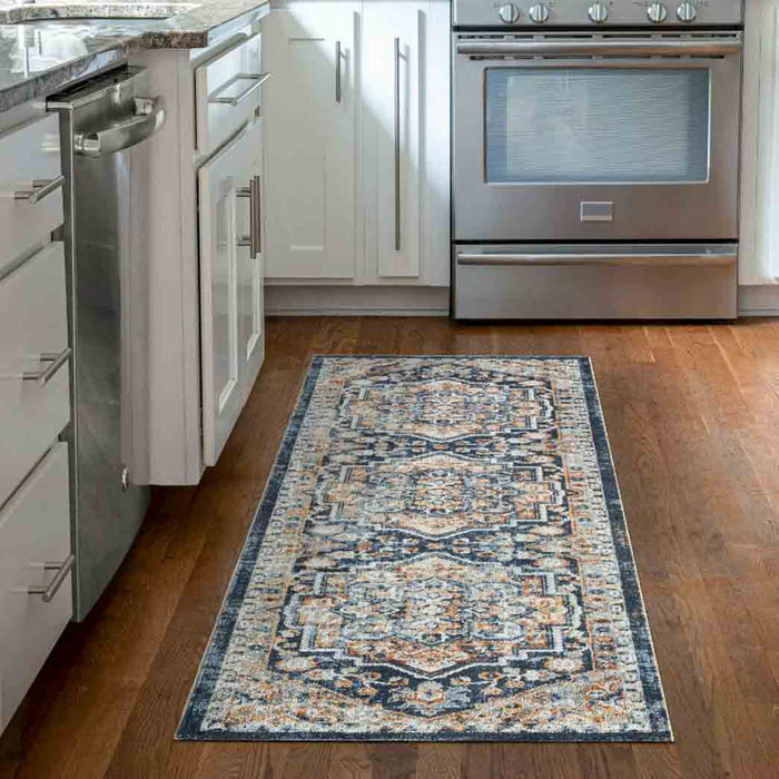 Tyse Area Rugs Palazzo 2'3"x7'3" Rust PLZ2004