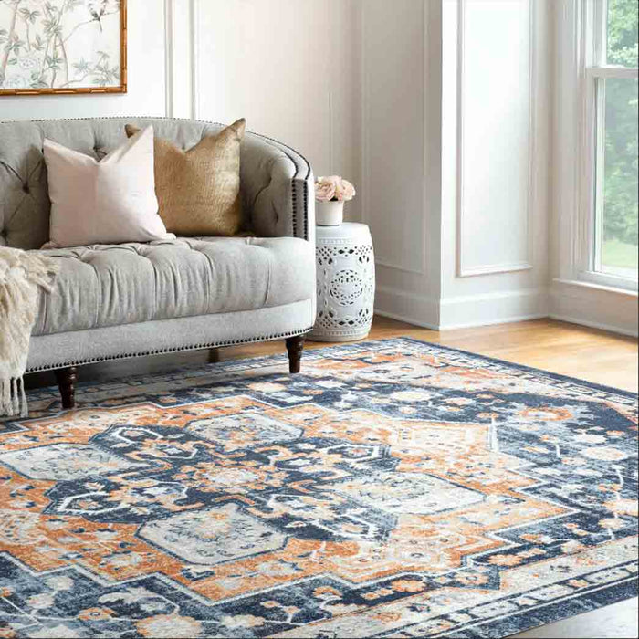 Tyse Area Rugs Palazzo 7'11"x10'3" Rust PLZ2004