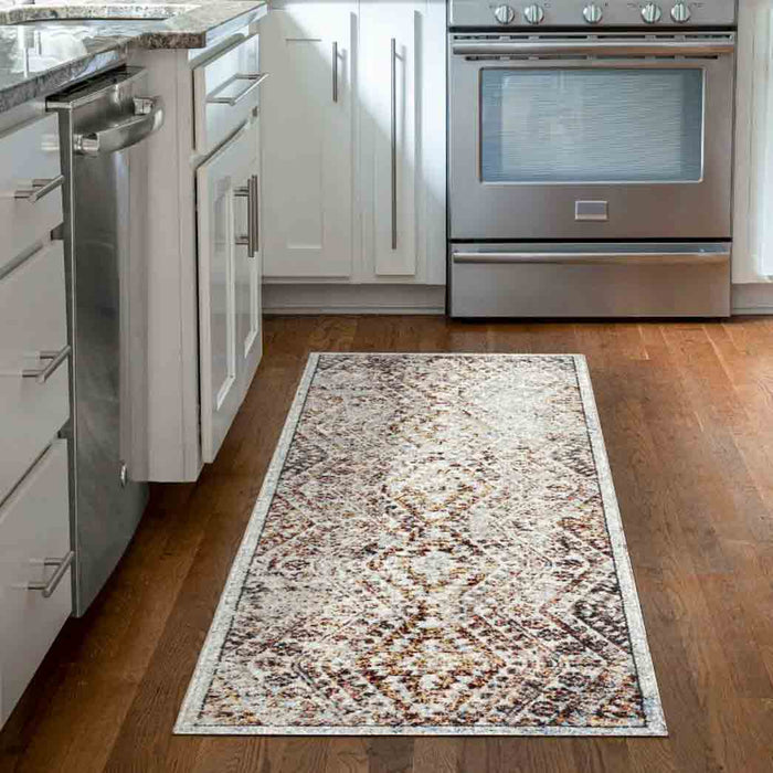 Tyse Area Rugs Palazzo 2'3"x7'3" Rust PLZ2904