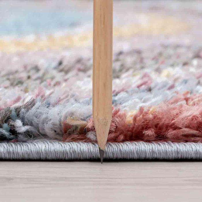 Tyse Area Rugs Palermo Shag Multi-Color PLR1400 thick pic