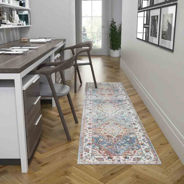 Tyse Area Rugs Reina 2'3"x7'3" Cream REI1501
