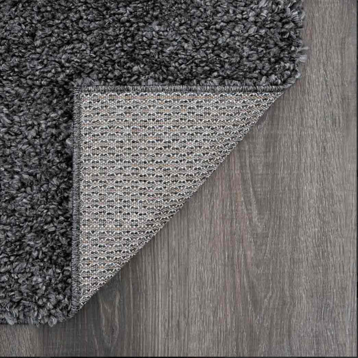 Tyse Area Rugs Soho Shag Gray backing