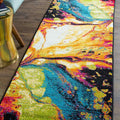 Tyse Area Rugs Symphony 2'7"x7'3" Multi-Color SMP1004
