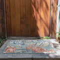 Tyse Area Rugs Tropic 1'11"x3' Aqua TRP1035