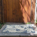Tyse Area Rugs Tropic 1'11"x3' Dark Blue TRP1106
